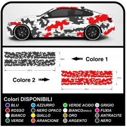 Côté adhésif voiture camouflage kit de Camouflage de la VOITURE de course course de l'ARMÉE américaine voiture militaire