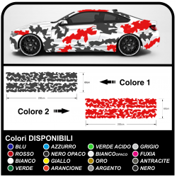 Lado adhesivo coche de camuflaje Camuflaje kit de COCHE de carreras del EJÉRCITO de EE.UU. coche militar de la etiqueta