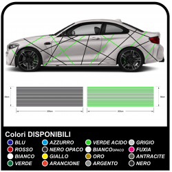 Pegatinas para coche universal para todas las Líneas de coches en las pegatinas calcomanías de carreras de sintonía con las