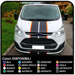 Adesivi TRANSIT M-SPORT bicolore Laterali e cofano Van grafiche furgone adesivi decalcomanie strisce ford transit custom turneo