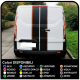 Adhesives TRANSIT M-SPORT two-tone Side and bonnet, Van graphics, van stickers decals stripes ford transit custom turneo
