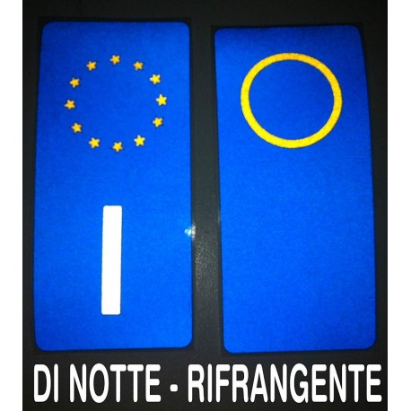 2 pegatinas de la placa de AUTO REFLEXIVO Neutro o con la provincia de año - opaco