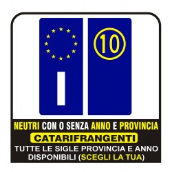 Kit de PEGATINAS PARA la PLACA de la licencia de la motocicleta de la bicicleta de Europa de encargo de la etiqueta engomada de