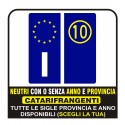 Kit de PEGATINAS PARA la PLACA de la licencia de la motocicleta de la bicicleta de Europa de encargo de la etiqueta engomada de