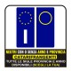 Kit de PEGATINAS PARA la PLACA de la licencia de la motocicleta de la bicicleta de Europa de encargo de la etiqueta engomada de
