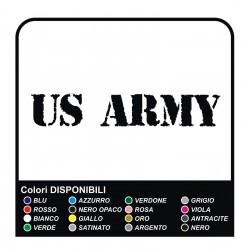 2 Stickers US ARMY, scratched, worn Car Bumper Wheel arch Vinyl cm20x5