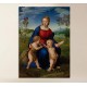 Modern painting Madonna of the Goldfinch Raphael, Madonna of the Goldfinch Painting print on canvas with or without frame