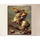 Quadro Napoleone Bonaparte valica il Gran San Bernardo Jacques-Louis David stampa su tela canvas con o senza telaio