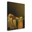La peinture de la Mort de Marat Jacques-Louis David, la Mort de Marat - impression sur toile avec ou sans cadre