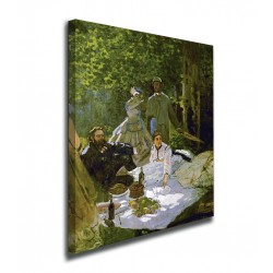 Pintar el almuerzo sobre La hierba Claude Monet - Desayuno sobre la hierba impresiones sobre lienzo con o sin marco