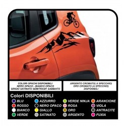 Stickers Autocollants pour Jeep Renegade vélo de montagne, de la porte, la porte de la voiture autocollants