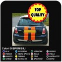 stickers Trunk mini cooper MINI COOPER kit adhesive stripes UNIVERSAL HOOD REAR R52 Cooper S ONE with ALL the MODELS
