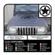 Adesivo STELLA militare consumata cm 50 per cofano Jeep WRANGLER WILLYS RENEGADE