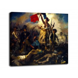Imagen de La Libertad guiando al pueblo - Eugène Delacroix - impresión en lienzo con o sin marco