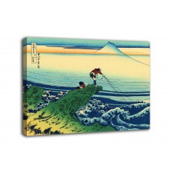 Framework The Fisherman of Kajikazawa - Katsushika Hokusai - print on canvas with or without frame