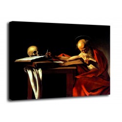 Photo de Saint - Jérôme, le Caravage - impression sur toile avec ou sans cadre