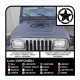 Sticker STAR military consumed 50 cm x Jeep RENEGADE COMPASS, Cherokee, and SUV