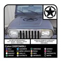 Sticker STAR military consumed 50 cm for bonnet Jeep WRANGLER WILLYS RENEGADE