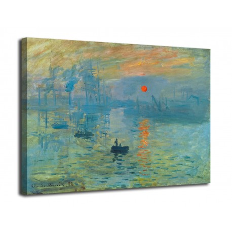 Painting Impression, sunrise - Claude Monet - print on canvas with or without frame