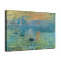 Peinture d'Impression, soleil levant - Claude Monet - impression sur toile avec ou sans cadre