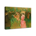 Quadro Ballo al Moulin Rouge - Henri de Toulouse-Lautrec - stampa su tela canvas con o senza telaio