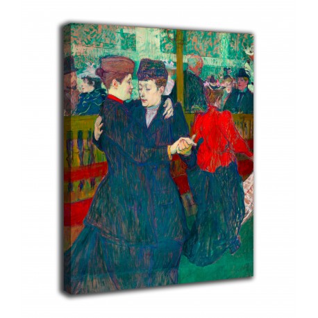 Quadro Due donne che ballano - Henri de Toulouse-Lautrec - stampa su tela canvas con o senza telaio