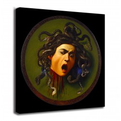 Marco Escudo con la cabeza de Medusa - Caravaggio - impresión en lienzo con o sin marco