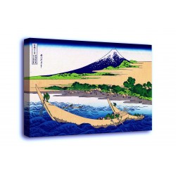 El marco de la Costa de la bahía de el Tajo, Ejiri en Tōkaidō - Katsushika Hokusai - impresión en lienzo con o sin marco