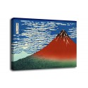 The framework of South Wind, clear Sky (Red Fuji) - Katsushika Hokusai - print on canvas with or without frame
