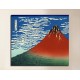 The framework of South Wind, clear Sky (Red Fuji) - Katsushika Hokusai - print on canvas with or without frame