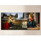 La peinture de l'Annonciation - Leonardo - impression sur toile avec ou sans cadre
