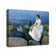 Painting Inger on the beach - Edvard Munch - print on canvas with or without frame