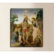El marco de El bautismo de Cristo - Leonardo, Verrocchio - impresión en lienzo con o sin marco