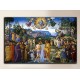 Quadro Battesimo di Cristo - Perugino - stampa su tela canvas con o senza telaio