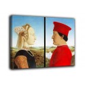 Painting the Double portrait of the dukes of Urbino - Piero Della Francesca - print on canvas with or without frame