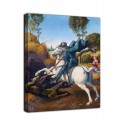 Picture of St. George and the Dragon - Raphael - print on canvas with or without frame