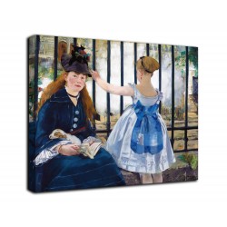 The framework of The railway - Edouard Manet - print on canvas with or without frame