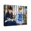 The framework of The railway - Edouard Manet - print on canvas with or without frame