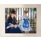 Le cadre du chemin de fer - Edouard Manet - impression sur toile avec ou sans cadre