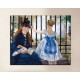 The framework of The railway - Edouard Manet - print on canvas with or without frame