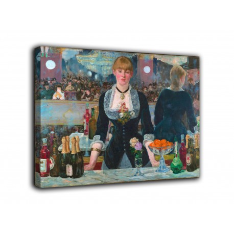 Quadro Il bar delle Folies Bergère - Édouard Manet - stampa su tela canvas con o senza telaio