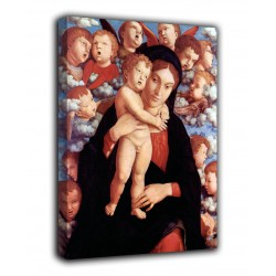 Framework Madonna and Child with a choir of cherubim - Andrea Mantegna - print on canvas with or without frame