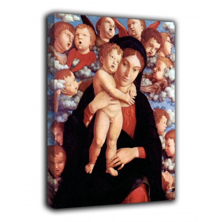 Marco Madonna y el Niño con un coro de querubines - Andrea Mantegna - impresión en lienzo con o sin marco