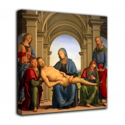 The framework of Piety - Perugino - print on canvas with or without frame