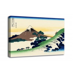 Marco El paso de Inume a Kōshū - Katsushika Hokusai - impresión en lienzo con o sin marco