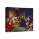 Picture Christopher Columbus by the Catholic kings in Granada - Emanuel Leutze print on canvas with or without frame