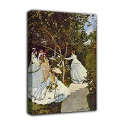 La pintura de la Mujer en el jardín de Claude Monet, impresión en lienzo con o sin marco
