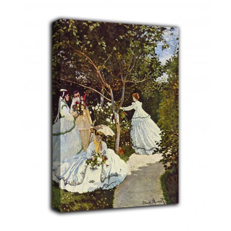 Quadro Donne in giardino - Claude Monet - stampa su tela canvas con o senza telaio