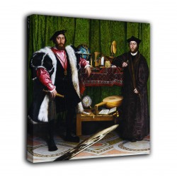 Rahmen Die botschafter - Hans Holbein der Jüngere - druck auf leinwand, leinwand mit oder ohne rahmen