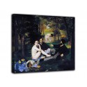 Peinture le déjeuner sur l'herbe d'Edouard Manet - impression sur toile avec ou sans cadre